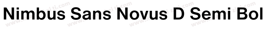 Nimbus Sans Novus D Semi Bold字体转换